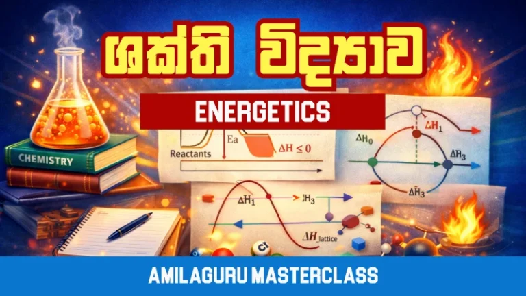 Energetics – A/L Chemistry Complete Masterclass (Sinhala Medium)
