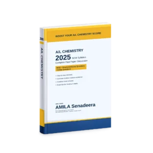 A/L Chemistry 2025 Past Paper Discussion Book 3D Mockup by Amila Senadeera (English Medium)