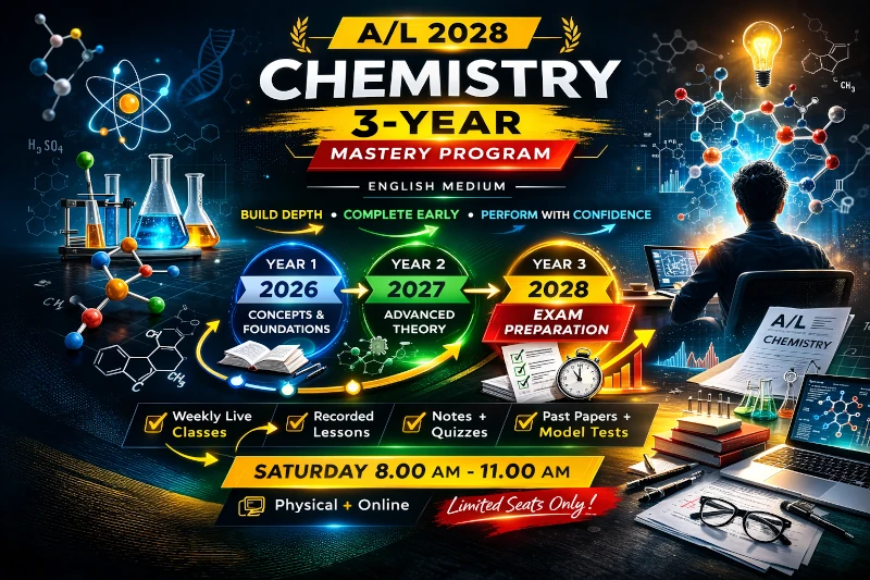 A/L 2028 Chemistry: 3-Year Mastery Program | English Medium - AMILAGuru ...