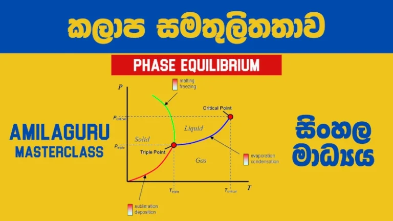 Phase Equilibrium A/L Chemistry Complete Masterclass Sinhala Medium thumbnail